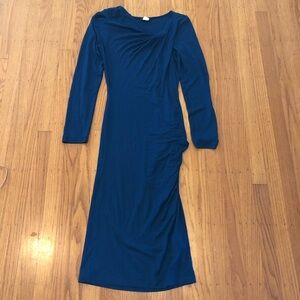 VENUS Deep Blue Long Sleeve Dress